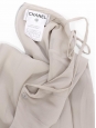 Robe en soie gris vert à fines bretelles (ajustables) Prix boutique 3000€ Taille XXS