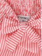 White and red striped cotton high waist belted trousers Retail price €950 Size XS