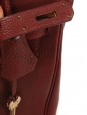 Sac à main KELLY 32 en cuir Clémence torillon bordeaux fermoir doré