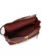 Sac à main KELLY 32 en cuir Clémence torillon bordeaux fermoir doré