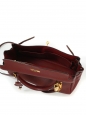 Sac à main KELLY 32 en cuir Clémence torillon bordeaux fermoir doré