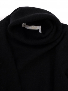 Pull col roulé en laine noire Prix boutique 690€ Taille XS/S