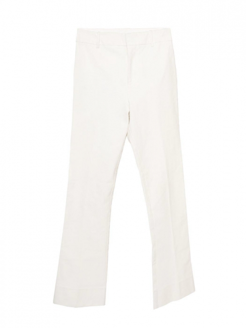 Bright white straight leg stretch trousers Retail price €970 Size XS
