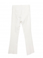 Pantalon droit stretch blanc vif Prix boutique 970€ Taille XS