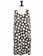 Iconic dress by Phoebe Philo black with white polka dots sleeveless Retail price 1800€ Size 42
