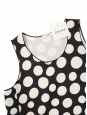 Iconic dress by Phoebe Philo black with white polka dots sleeveless Retail price 1800€ Size 42