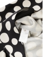Iconic dress by Phoebe Philo black with white polka dots sleeveless Retail price 1800€ Size 42