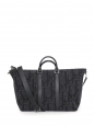 Sac Weekender 40 Toile jacquard Dior Oblique bleu marine et noir avec anse bandoulière Prix boutique 2800€