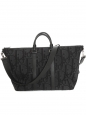 Sac Weekender 40 Toile jacquard Dior Oblique bleu marine et noir avec anse bandoulière Prix boutique 2800€