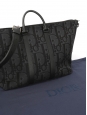 Sac Weekender 40 Toile jacquard Dior Oblique bleu marine et noir avec anse bandoulière Prix boutique 2800€