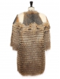 Brown, beige and russet fox fur coat Retail price 2800€ Size XS to S