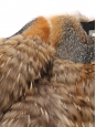 Brown, beige and russet fox fur coat Retail price 2800€ Size XS to S