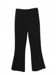 Black crepe pants with gold zip and gold buttons Retail price 460€ Size M