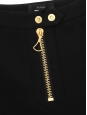 Black crepe pants with gold zip and gold buttons Retail price 460€ Size M
