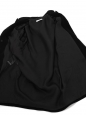 100% black wool ball coat Retail price €3700 Size 36