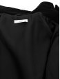100% black wool ball coat Retail price €3700 Size 36