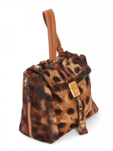 DARLA brown beige leopard print handbag Retail price €2500