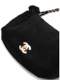 Sac en shearling daim noir peau retournée noir fermoir CC dorée Prix boutique 5850€