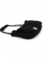 Sac en shearling daim noir peau retournée noir fermoir CC dorée Prix boutique 5850€