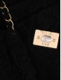 Sac en shearling daim noir peau retournée noir fermoir CC dorée Prix boutique 5850€