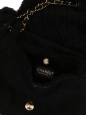 Sac en shearling daim noir peau retournée noir fermoir CC dorée Prix boutique 5850€