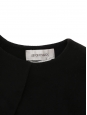 Black fur and cashmere wool cape coat Retail price €900
