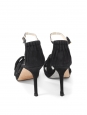 Sandales Macy à talon et bride cheville en daim  noir Px boutique 580€ Taille 37