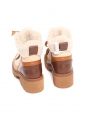 Bottines ELYA shearling beige et cuir marron Retail price 895€ Taille 36