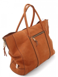 Camel brown leather tote bag Retail price €1500