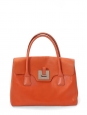 Sac à main en cuir orange Hermès