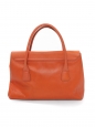 Sac à main en cuir orange Hermès