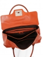 Sac à main en cuir orange Hermès