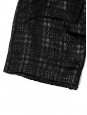 Straight-leg pants in black moiré velvet with silver lamé and jeweled buttons Fall 2004 Retail price 4000€ Size 34