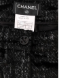 Straight-leg pants in black moiré velvet with silver lamé and jeweled buttons Fall 2004 Retail price 4000€ Size 34