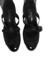 CHANEL Black mesh ankle boots with bow detail Spring 2023 Retail price €2,000 Size 38