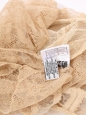 Beige nude sheer Calais lace sleeveless top Spring 2005  Retail price €8,500 Size 36