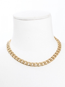 Gold-plated brass chain necklace Retail price €490