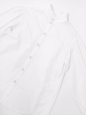 Chemise en coton blanc col à volant noeud aux poignets FW 2023 Prix boutique 1600€ Taille 34