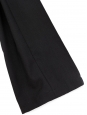 Pantalon droit en laine noir ceinture dentelle de calais Prix boutique 2500€ Taille 34