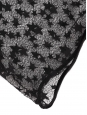 Black knit top with short sleeves, embroidered stars, velvet trim, and CC buttons Fall Winter Retail price €8,500 Size 36