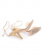 Metallic gold leather heel sandals  Retail price 1190€ Size 37.5