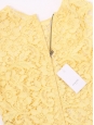Pastel yellow calais lace sleeveless top Retail price €1450 Size XS