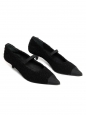 Escarpins en laine bouclée noir sigle CC doré FW 2022 Prix boutique 1200€ Taille 38