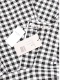 PETRA long black and white gingham belted dress Retail price €970 Size 36
