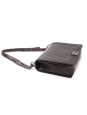 Dark gray quilted leather BOY bag, large model with silver chain Retail price €7,500