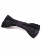 Small black satin bow barrette Retail price €490