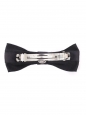Small black satin bow barrette Retail price €490
