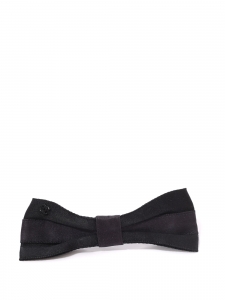 Small black satin bow barrette Retail price €490
