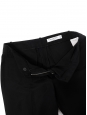 Pantalon court slim fit en coton noir Prix boutique 1200€ Taille 36