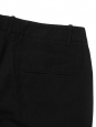 Pantalon court slim fit en coton noir Prix boutique 1200€ Taille 36